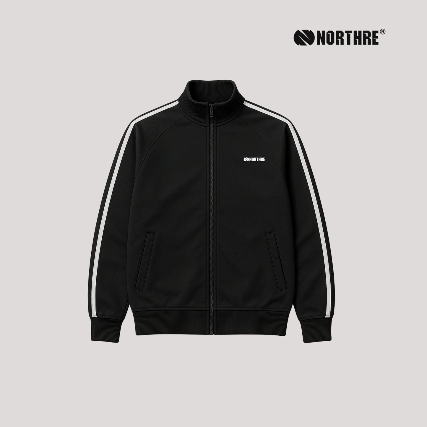 NORTHRE Jacket Tracktop Crossguild Black two strips NTbasic