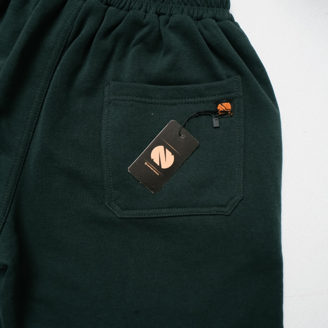 NORTHRE Short Pants Celso Cotton Fleece Bottle Green NTbasic