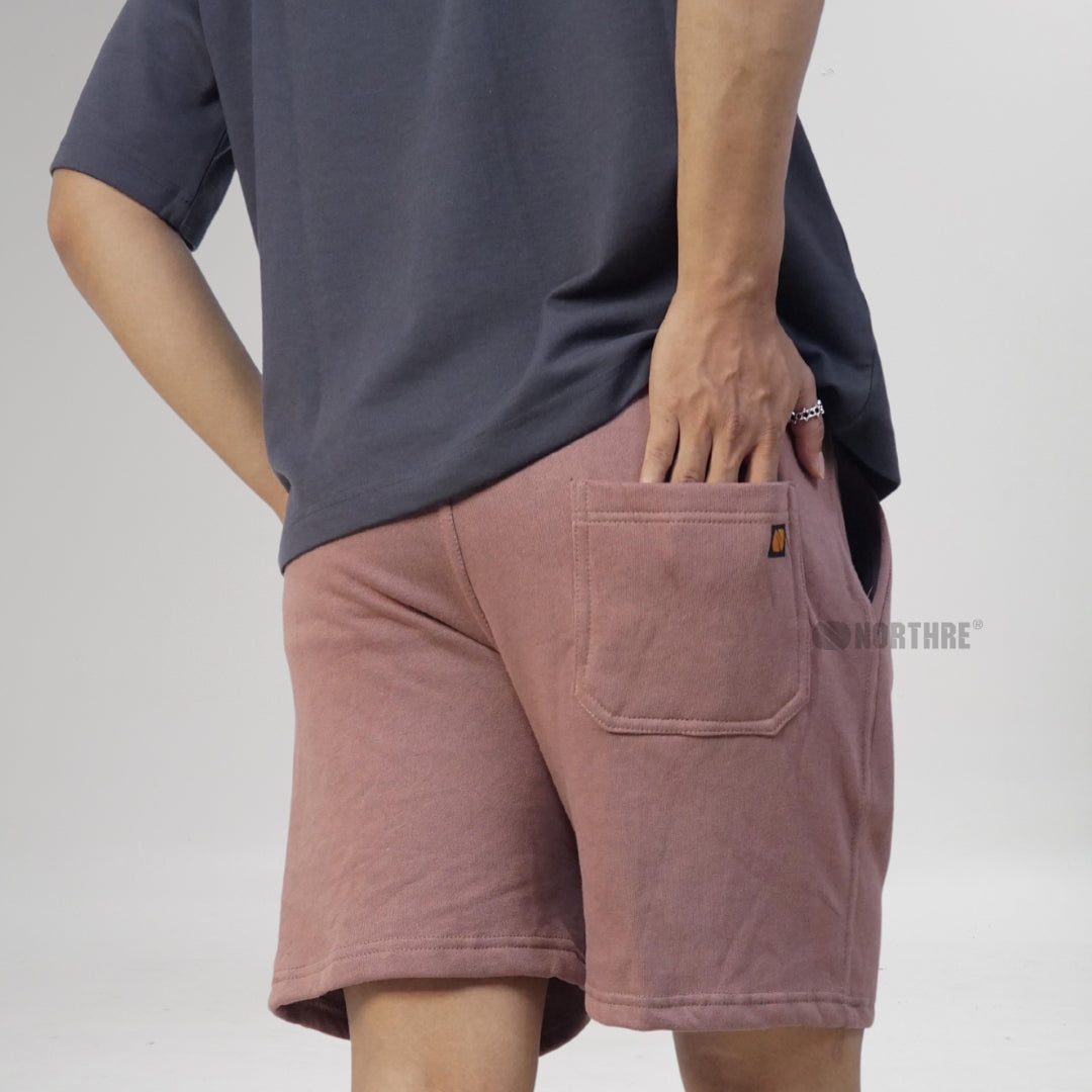 NORTHRE Short Pants Celso Cotton Fleece Chocolate NTbasic