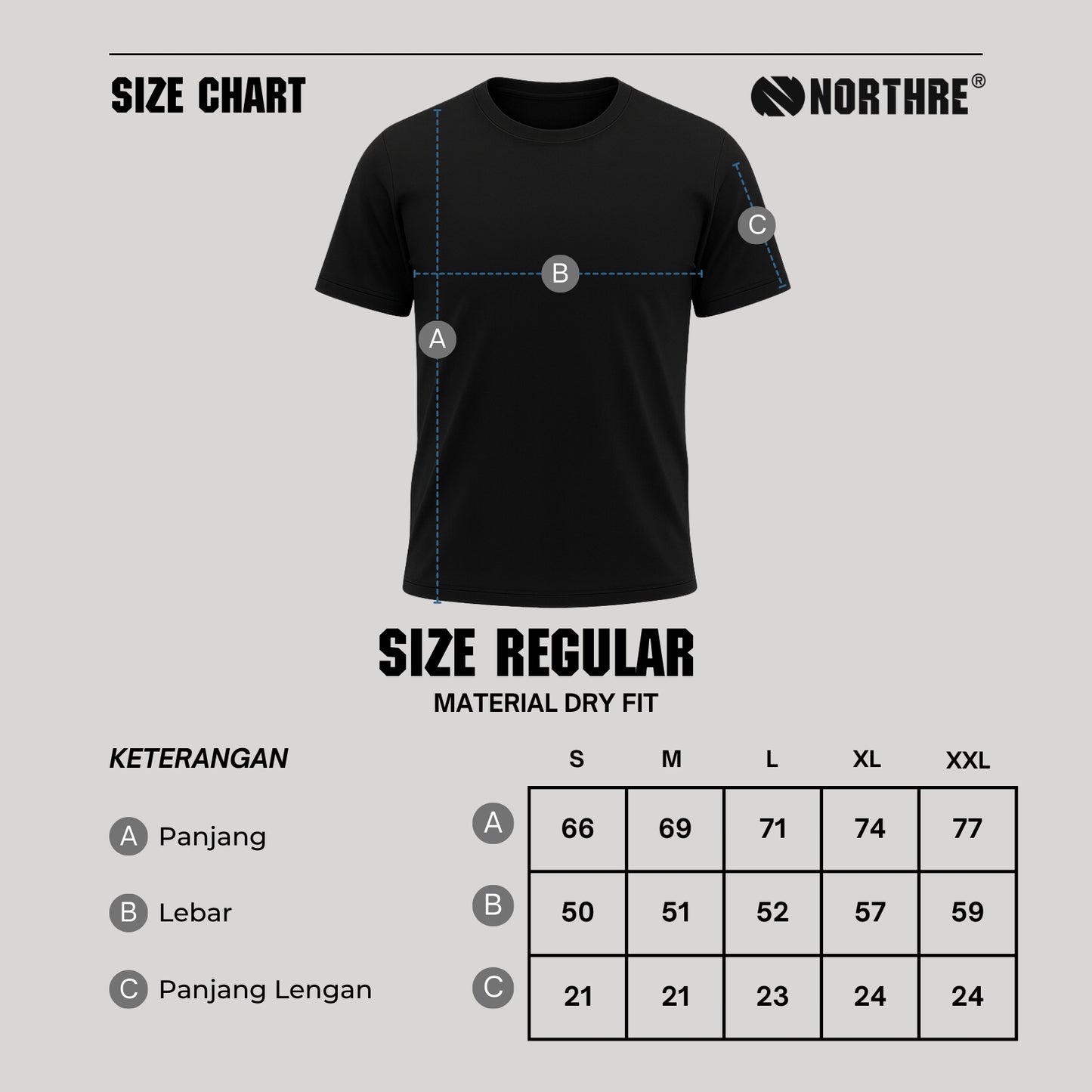 NORTHRE Jersey Running Dryfit Plain NTbasic