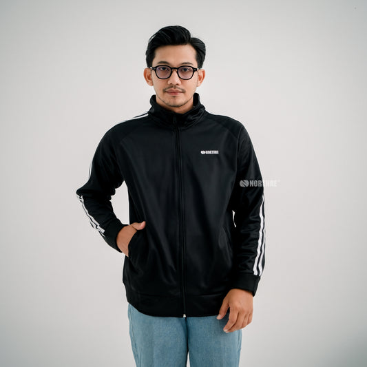 NORTHRE Jacket Tracktop Crossguild Black two strips NTbasic