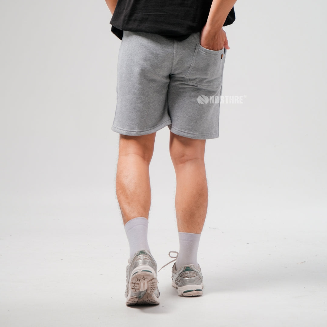 NORTHRE Short Pants Celso Cotton Fleece Grey Misty NTbasic