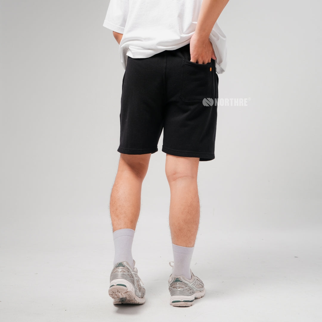NORTHRE Short Pants Celso Cotton Fleece Black NTbasic