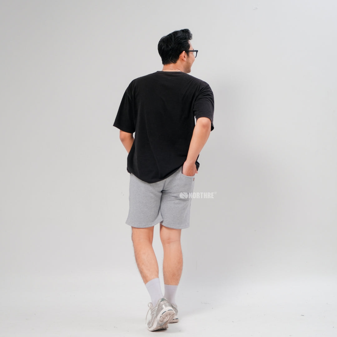 NORTHRE Short Pants Celso Cotton Fleece Grey Misty NTbasic