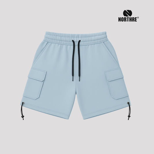 NORTHRE Short Cargo Croco Cotton Fleece Sky Blue NTbasic