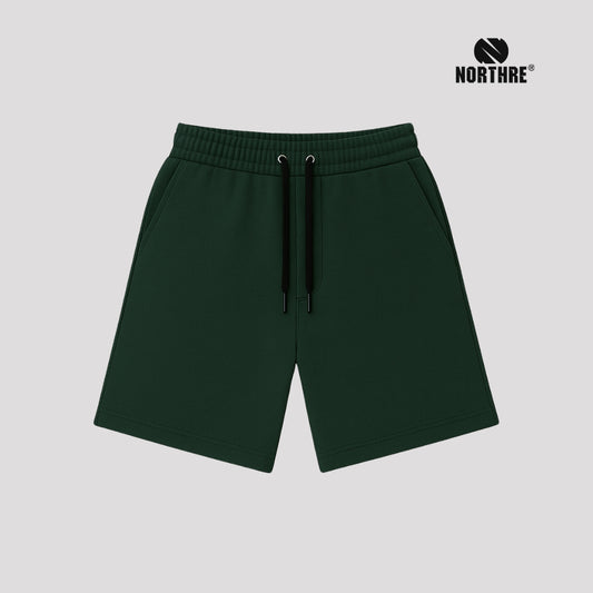 NORTHRE Short Pants Celso Cotton Fleece Bottle Green NTbasic