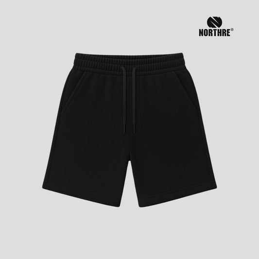 NORTHRE Short Pants Celso Cotton Fleece Black NTbasic