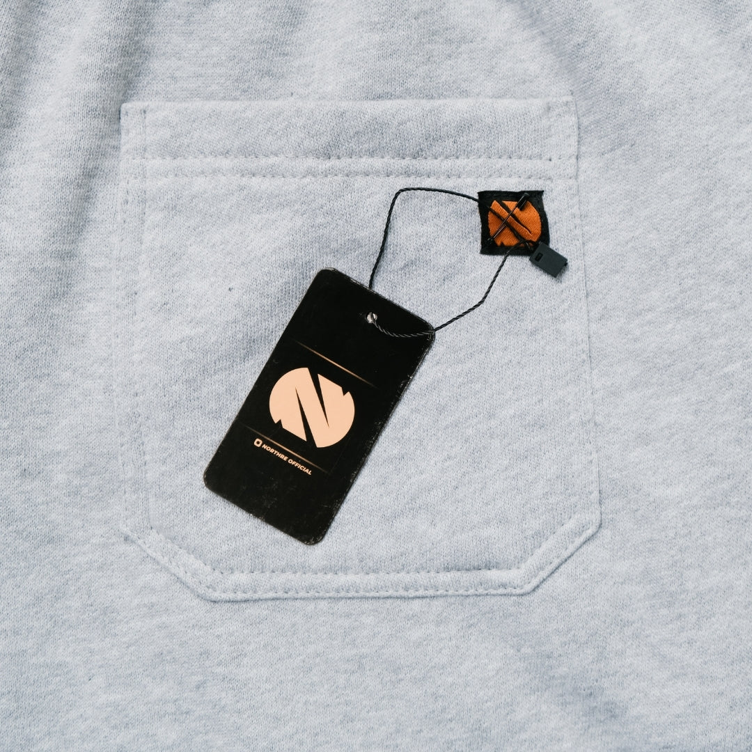 NORTHRE Short Pants Celso Cotton Fleece Grey Misty NTbasic