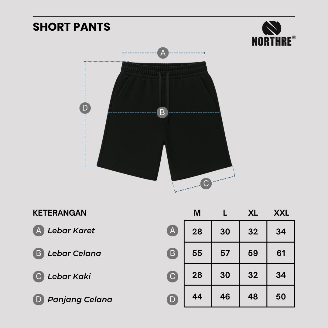 NORTHRE Short Pants Celso Cotton Fleece Black NTbasic