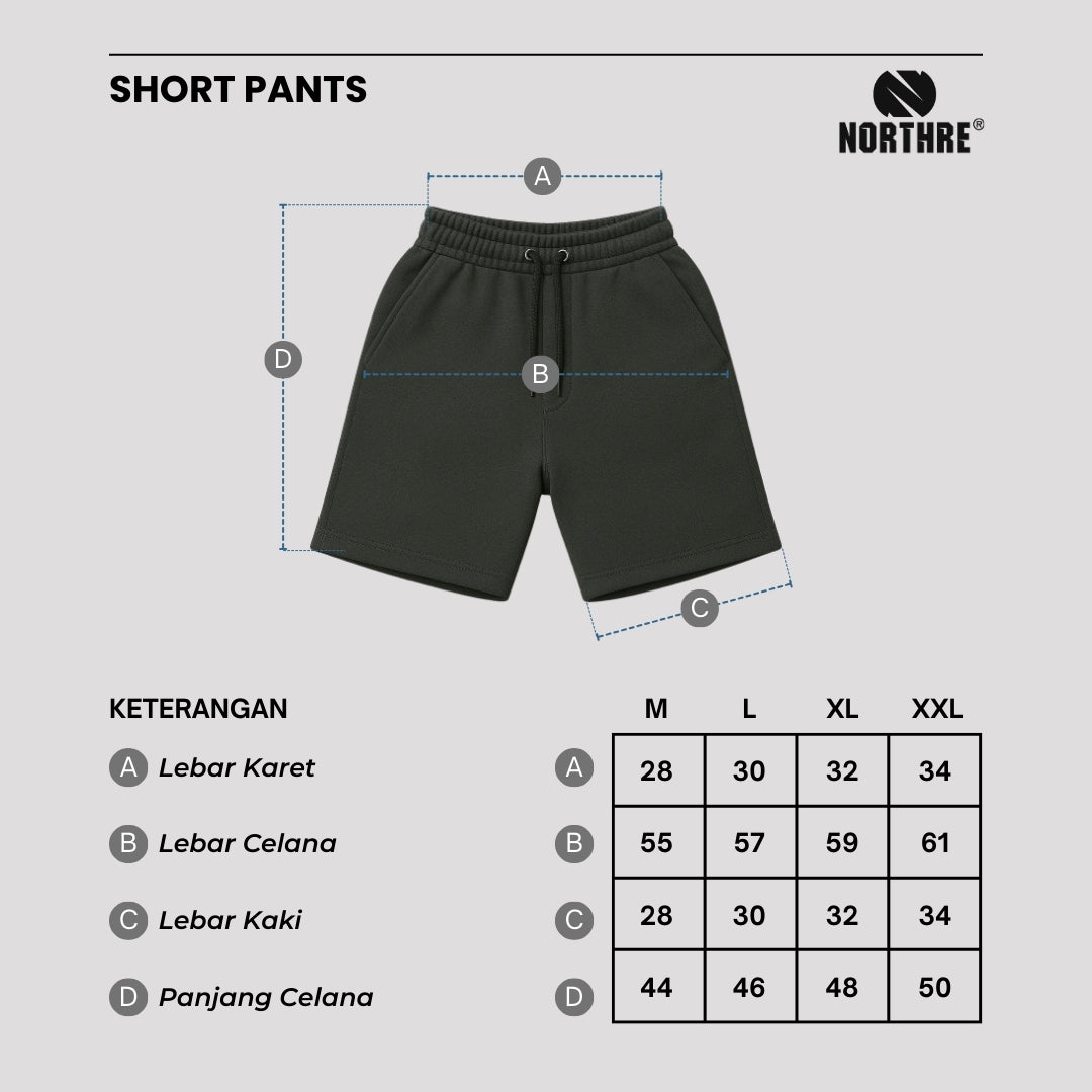 NORTHRE Short Pants Celso Cotton Fleece Dark Grey NTbasic