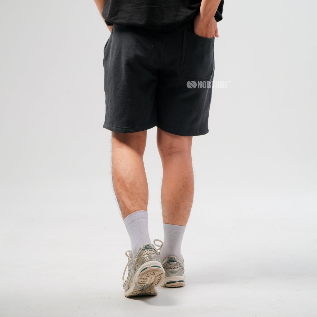NORTHRE Short Pants Celso Cotton Fleece Dark Grey NTbasic