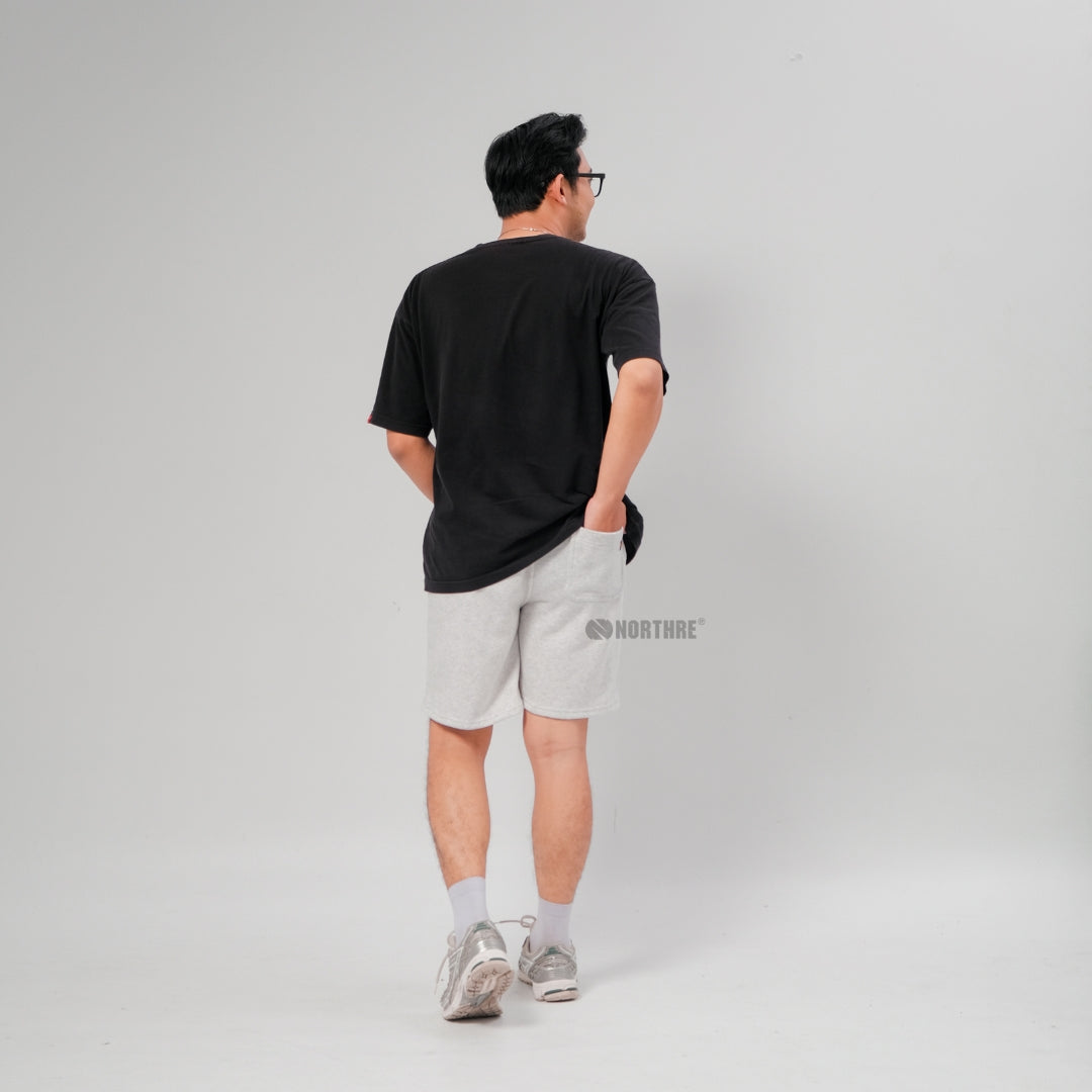 NORTHRE Short Pants Celso Cotton Fleece Soft Grey NTbasic