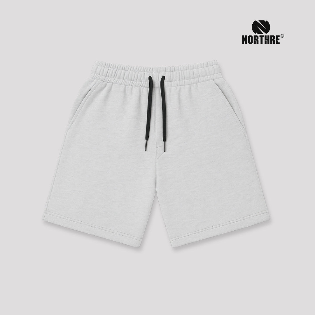 NORTHRE Short Pants Celso Cotton Fleece Soft Grey NTbasic