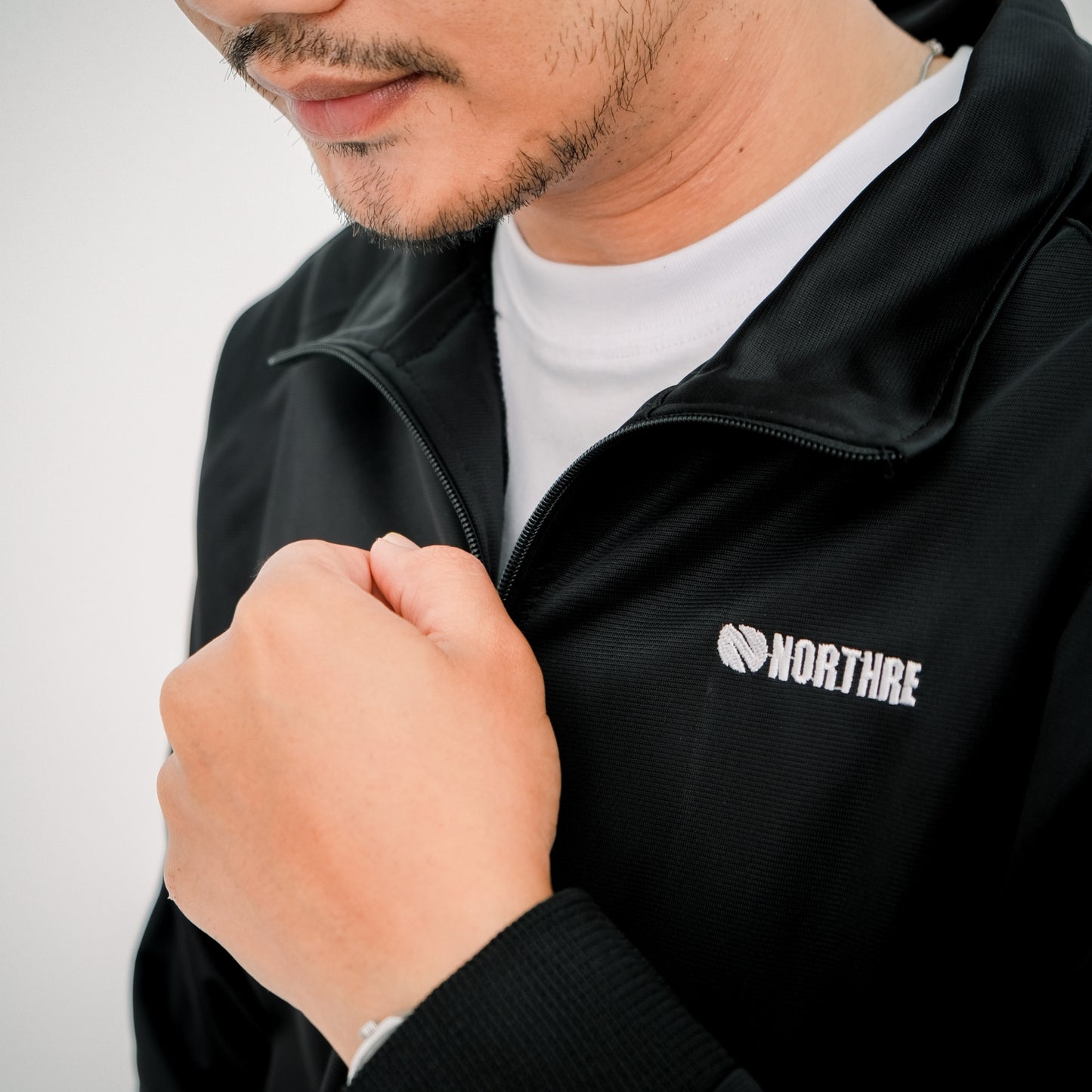 NORTHRE Jacket Tracktop Crossguild Black two strips NTbasic